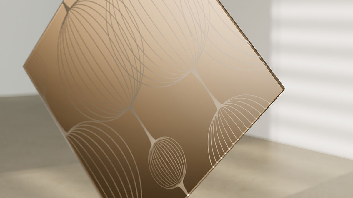 Glasdesign bronze